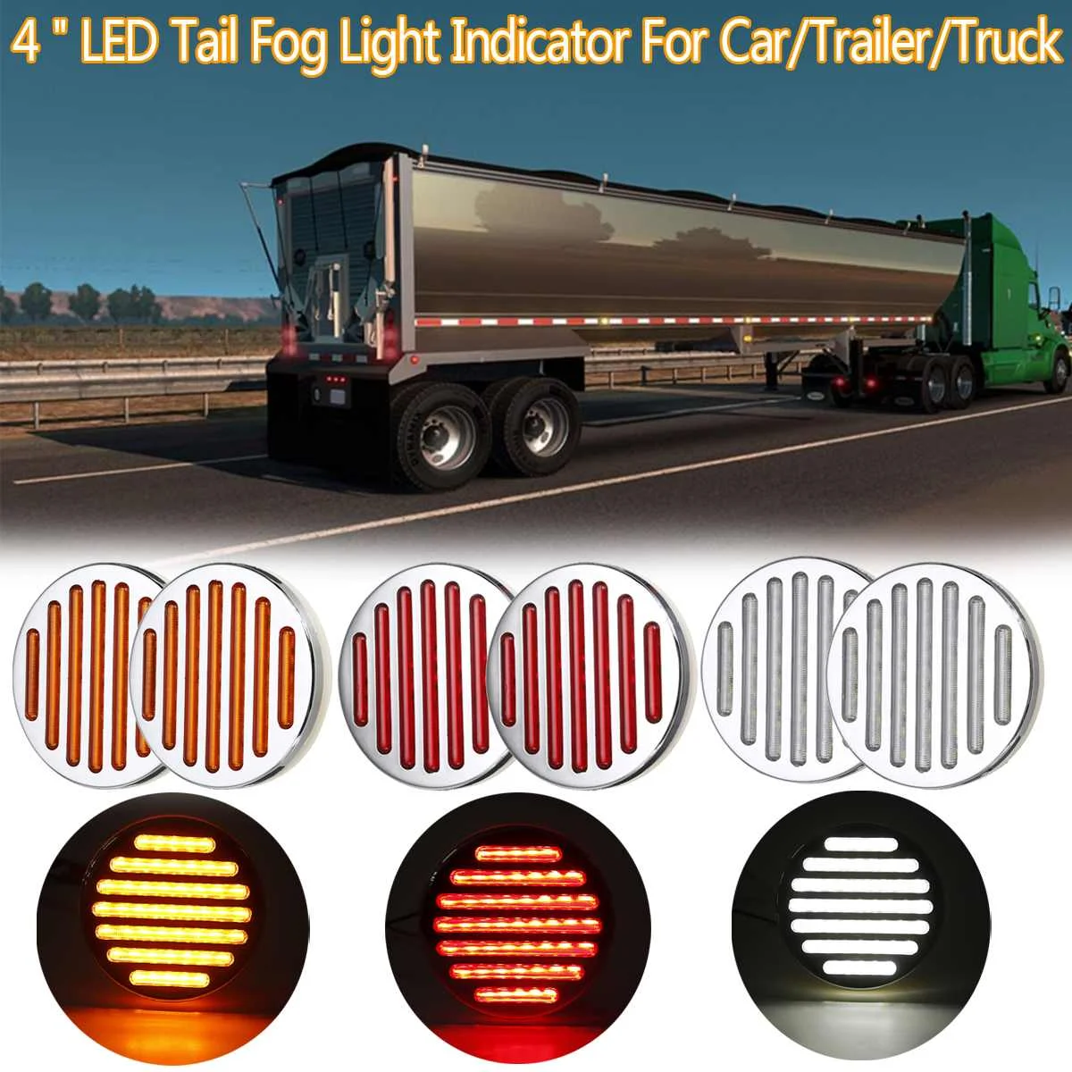 12V 4 Inch Round Red LED External Lights Auto Car Bus Truck Trailer Light Rear Fog Light Indicator Light For Car Trailer Truck
12V 4 Inch Round Red LED External Lights Auto Car Bus Truck Trailer Light Rear Fog Light Indicator Light For Car Trailer Truck
