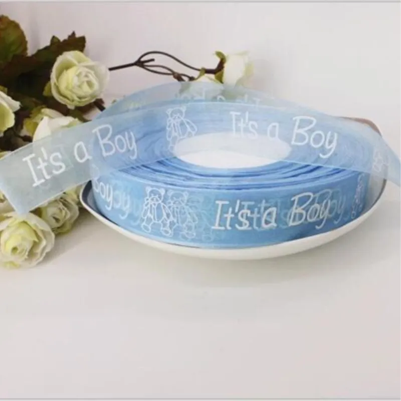 10yards Organza Ribbon It's a boy/girl Baby Shower Decoration DIY Crafts Invitation Card Gift Wrapping Candy Box Packing Ribbons
10yards Organza Ribbon It's a boy/girl Baby Shower Decoration DIY Crafts Invitation Card Gift Wrapping Candy Box Packing Ribbons