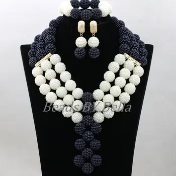 HOT African Costume Jewelry Sets Black/White Nigerian Wedding Beads Pendant Necklace Lace Jewelry Sets Free Shipping ABK737
HOT African Costume Jewelry Sets Black/White Nigerian Wedding Beads Pendant Necklace Lace Jewelry Sets Free Shipping ABK737