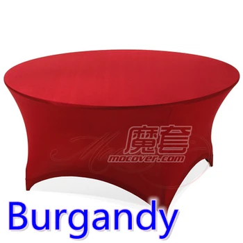 Spandex table cover Burgandy color round lycra stretch table cloth fit 5ft-6ft round wedding hotel banquet and party decoration
Spandex table cover Burgandy color round lycra stretch table cloth fit 5ft-6ft round wedding hotel banquet and party decoration