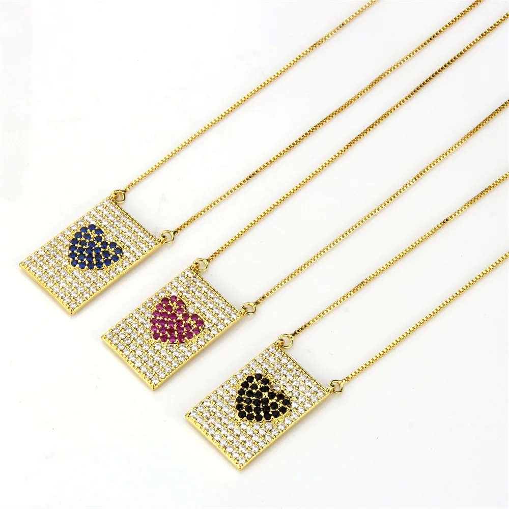 12pcs Wholesale Micro pave inlay aaa top CZ heart pendant necklace lucky girls gifts
12pcs Wholesale Micro pave inlay aaa top CZ heart pendant necklace lucky girls gifts