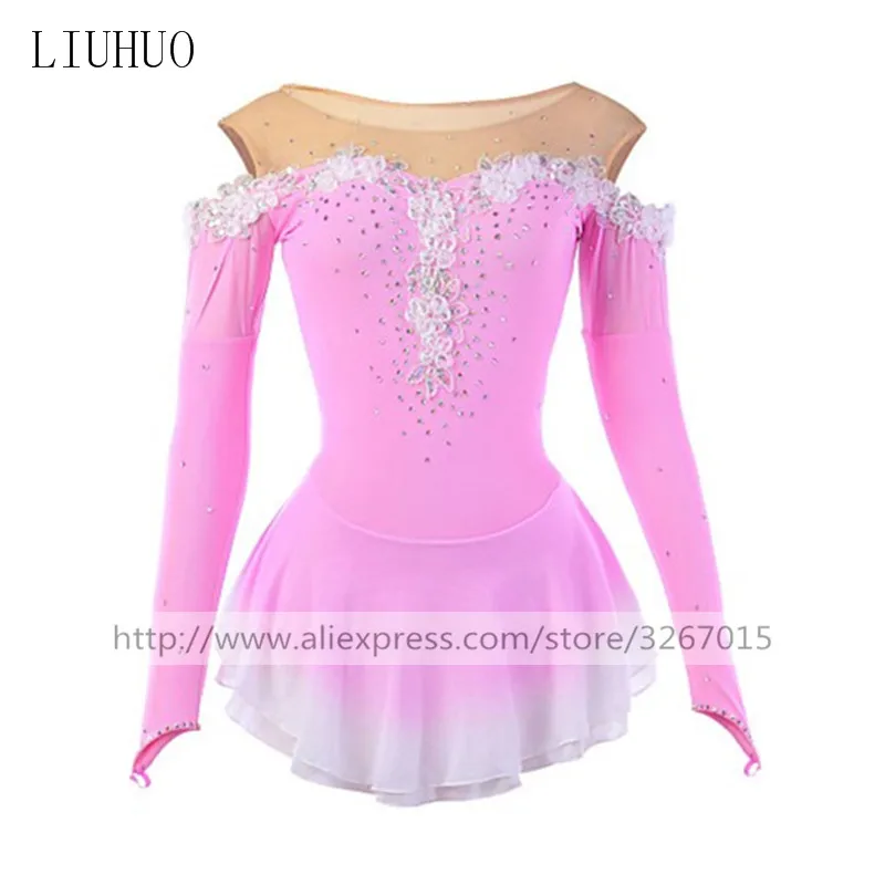 Figure Skating Dress Women's Girls' Ice Skating Dress Pink Spandex Rhinestone Appliques Lace Flower High Elasticity Performance
Figure Skating Dress Women's Girls' Ice Skating Dress Pink Spandex Rhinestone Appliques Lace Flower High Elasticity Performance
