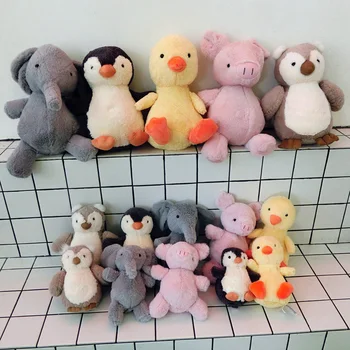 1PC 18/25/35cm Cute Soft Plush Doll Gray Elephant &Pink Pig &Yellow Duck &Penguin Plush Toy Baby Children Plush To Appease Toys
1PC 18/25/35cm Cute Soft Plush Doll Gray Elephant &Pink Pig &Yellow Duck &Penguin Plush Toy Baby Children Plush To Appease Toys
