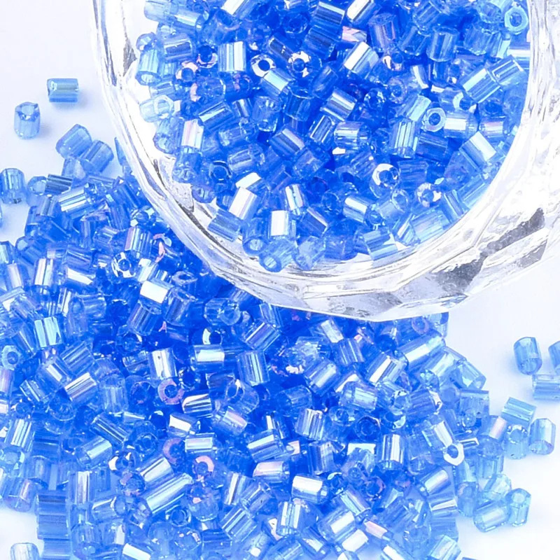 about 2100pcs/bag, 450g/bag,Glass Beads,Transparent Colours Rainbow Two-Cut Seed Beads,Hexagon Round Hole Bead Hole: 0.8mm F80 
about 2100pcs/bag, 450g/bag,Glass Beads,Transparent Colours Rainbow Two-Cut Seed Beads,Hexagon Round Hole Bead Hole: 0.8mm F80