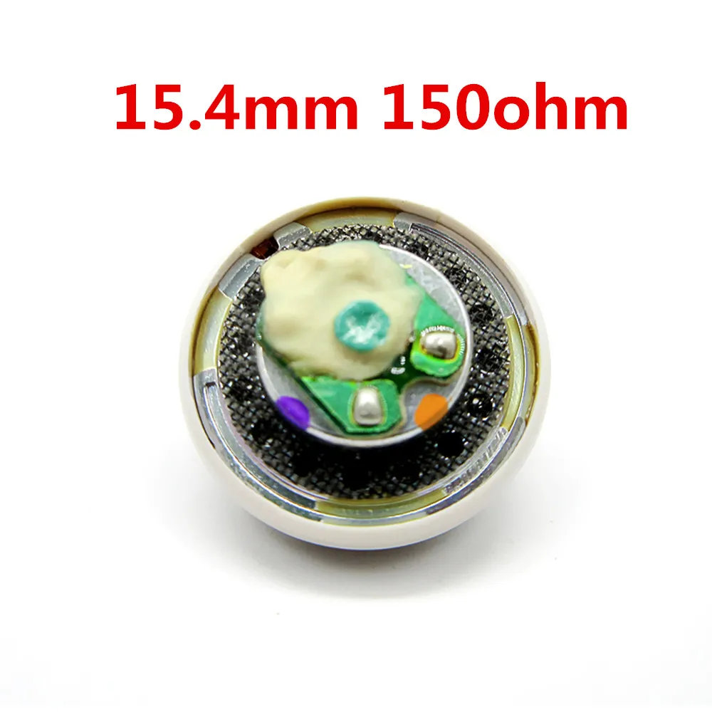 2Pair/lot 15.4mm 150ohm High impedance Flat head earphone speaker Unit HiFi Bass Sound quality Earphone accessories 
2Pair/lot 15.4mm 150ohm High impedance Flat head earphone speaker Unit HiFi Bass Sound quality Earphone accessories