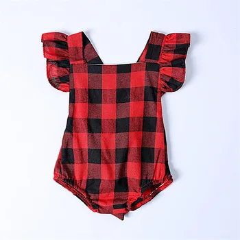 0-2T Summer 2019 Newborn Red&Black Plaid Baby Girls Rompers Ruffles Baby Girl Clothing Rompers Big Plaid Bow Jumpsuit Playsuit
0-2T Summer 2019 Newborn Red&Black Plaid Baby Girls Rompers Ruffles Baby Girl Clothing Rompers Big Plaid Bow Jumpsuit Playsuit