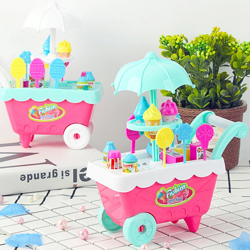 Simulation Small Carts Girl Mini Candy Cart Ice Cream Shop Supermarket Children 's Toys Pretend play Home Baby Toys
Simulation Small Carts Girl Mini Candy Cart Ice Cream Shop Supermarket Children 's Toys Pretend play Home Baby Toys