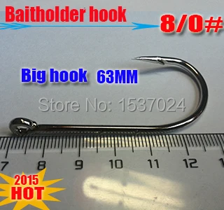 2015new fishing baitholder hook size:8/0#,thebest baitholder hook length:63MM quantily:10pcs/lot
2015new fishing baitholder hook size:8/0#,thebest baitholder hook length:63MM quantily:10pcs/lot