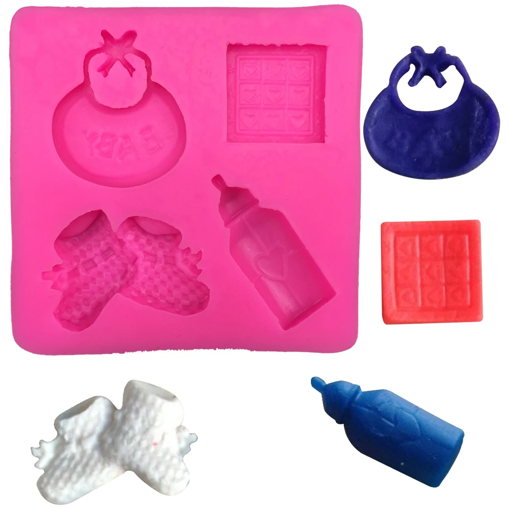 Baby bottle shoe Shape 3D fondant cake silicone mold food grade mastic chocolate pastry candy Clay making Soap candle tool F025
Baby bottle shoe Shape 3D fondant cake silicone mold food grade mastic chocolate pastry candy Clay making Soap candle tool F025
