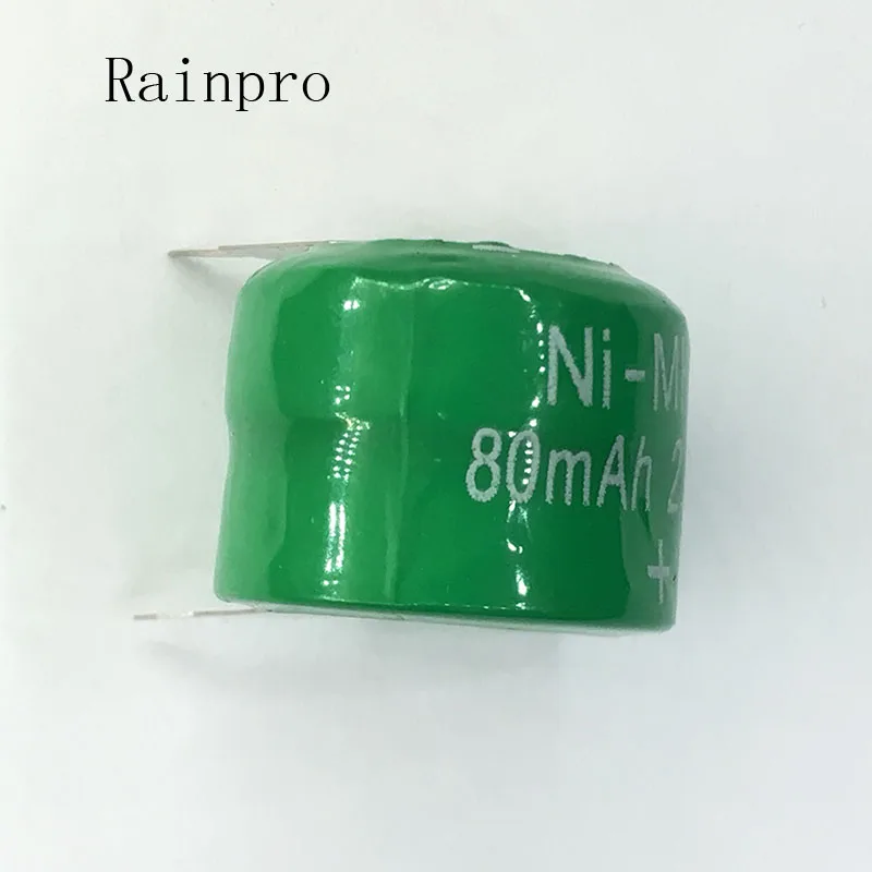 Rainpro 5PCS/LOT Ni MH Batteries With Pins 80mAh 2.4V Ni-MH Rechargeable Button Cell Battery
Rainpro 5PCS/LOT Ni MH Batteries With Pins 80mAh 2.4V Ni-MH Rechargeable Button Cell Battery