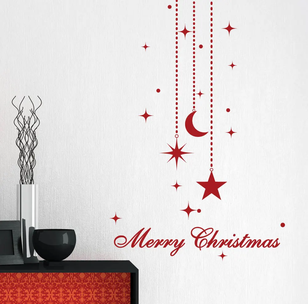 Winter Merry Christmas Moon Star Wall Sticker Glass Decor Mural Art Vinyl Sticker DIY Christmas Decoration Wall Decal M-157
Winter Merry Christmas Moon Star Wall Sticker Glass Decor Mural Art Vinyl Sticker DIY Christmas Decoration Wall Decal M-157