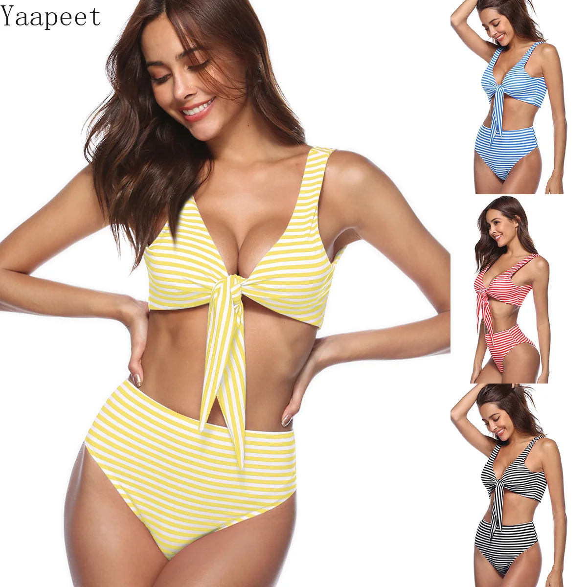 Women Sexy Two Piece Swimsuit Striped Bowk Bikini Push-Up Swimwear Swimsuit Bathing Beachwear Swimsuit Summer Beach Suit
Women Sexy Two Piece Swimsuit Striped Bowk Bikini Push-Up Swimwear Swimsuit Bathing Beachwear Swimsuit Summer Beach Suit