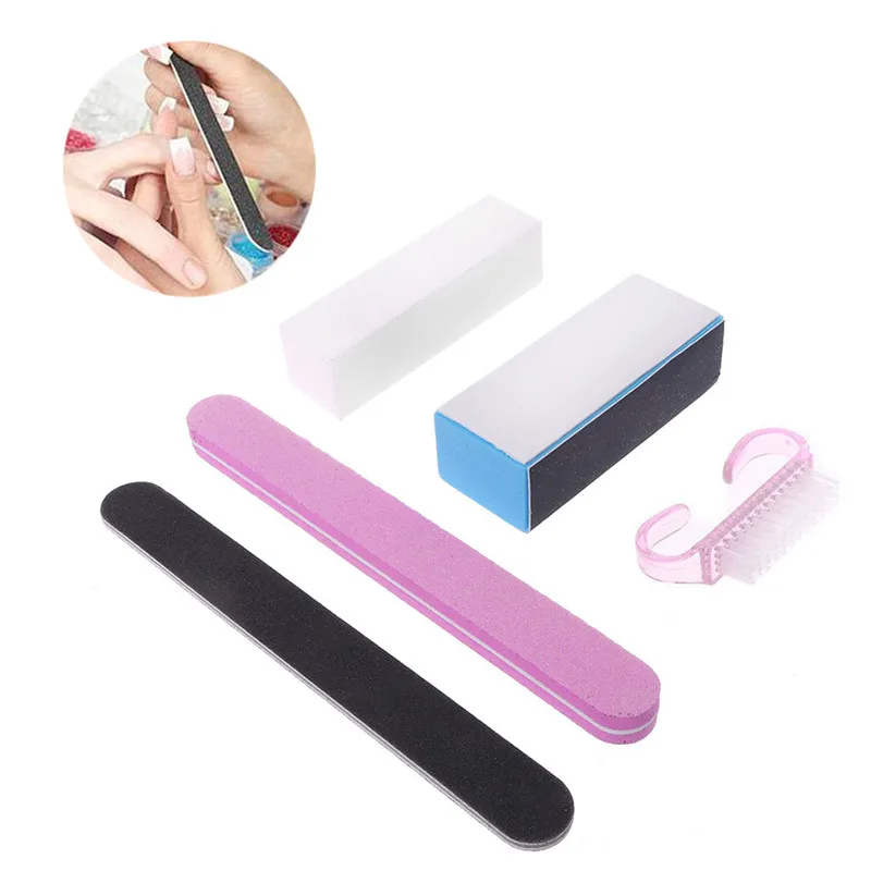 New 5Pcs Professional Manicure Tools Kit Rectangular Nail Files Brush Nail Art Accessories Set #11
New 5Pcs Professional Manicure Tools Kit Rectangular Nail Files Brush Nail Art Accessories Set #11