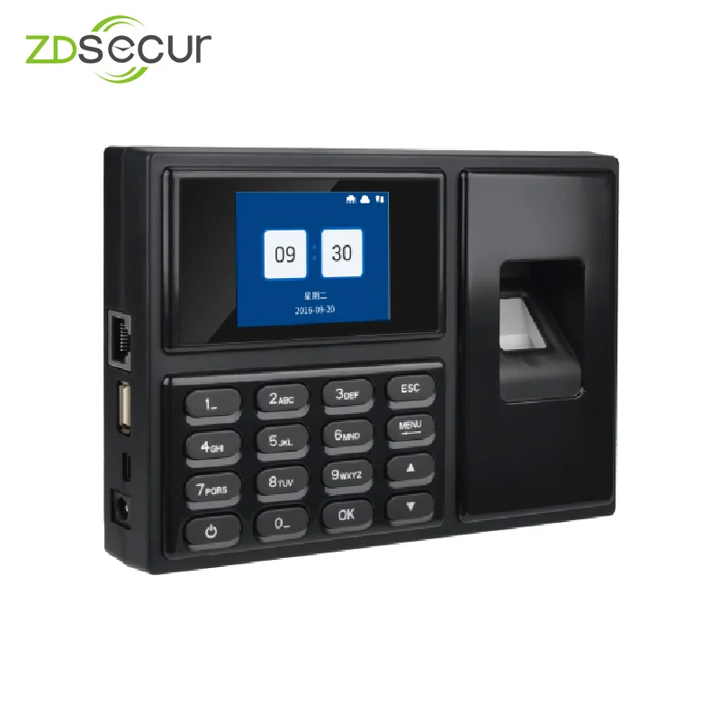 Fingerprint Time Clock Recorder Attendance Employee Machine With USB driver flash and TCP/IP ZDA4
Fingerprint Time Clock Recorder Attendance Employee Machine With USB driver flash and TCP/IP ZDA4