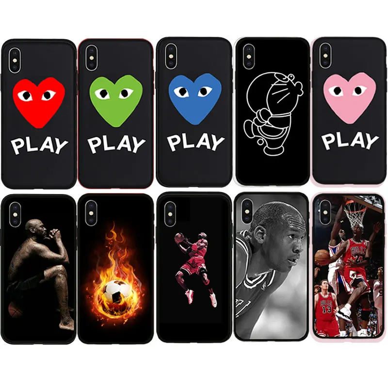 PLAY Heart Soft Case for iPhone 8 8Plus 7 7Plus X Xs Max XR 6 6s Plus 5 5s SE Jordan Air Jump Man Fly Phone Cover Coque Shell
PLAY Heart Soft Case for iPhone 8 8Plus 7 7Plus X Xs Max XR 6 6s Plus 5 5s SE Jordan Air Jump Man Fly Phone Cover Coque Shell