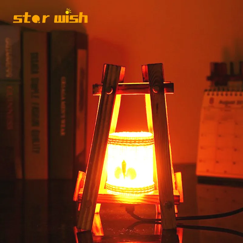 Handmade rural style retro nostalgic creative wooden table lamp bedroom lamp warm table lamp for home bar decoration
Handmade rural style retro nostalgic creative wooden table lamp bedroom lamp warm table lamp for home bar decoration