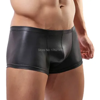 Sexy Men Faux Leather Shorts Men's Fashion Boxers Shorts Man Panties Brand Tight Boy Advance Guard Boxer
Sexy Men Faux Leather Shorts Men's Fashion Boxers Shorts Man Panties Brand Tight Boy Advance Guard Boxer
