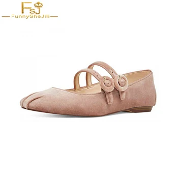 Woman Shoes Flat Mary Jane Pink Velvet Two Strap Mary Jane Shoes Round Toe Buckles Ballet Flats Button Retro Elegant Fashion FSJ
Woman Shoes Flat Mary Jane Pink Velvet Two Strap Mary Jane Shoes Round Toe Buckles Ballet Flats Button Retro Elegant Fashion FSJ