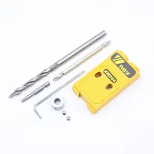 Pocket Hole Jig Kit + Screwdriver + Step Drill Bit Woodworking Inclined Hole Locator for Splicing of Plates Oblique Hole Drill
Pocket Hole Jig Kit + Screwdriver + Step Drill Bit Woodworking Inclined Hole Locator for Splicing of Plates Oblique Hole Drill