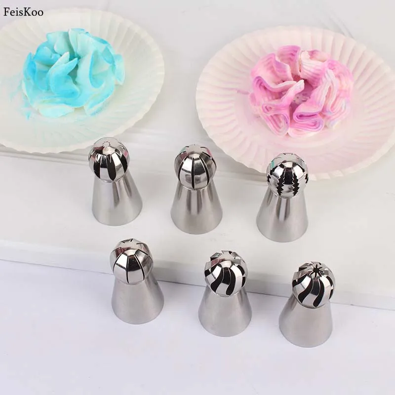 6pcs Pastry Nozzles Accessories Icing Piping Nozzles 304 Stainless Steel Cake Decorating Tool Baking Tools Russian Piping Tips
6pcs Pastry Nozzles Accessories Icing Piping Nozzles 304 Stainless Steel Cake Decorating Tool Baking Tools Russian Piping Tips