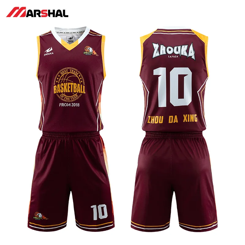 Wholesale Custom Sublimation Printing Jerseys Customized team indoor basketball quick dry uniform logo design on line Sportswear
Wholesale Custom Sublimation Printing Jerseys Customized team indoor basketball quick dry uniform logo design on line Sportswear