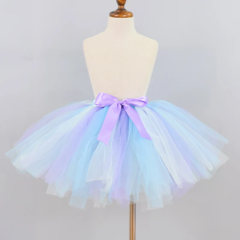 

New Pastel Tulle Tutu Skirt for Girls Baby Birthday Party Costume Girl Dance Performance Fluffy Tutus Newborn-12Y