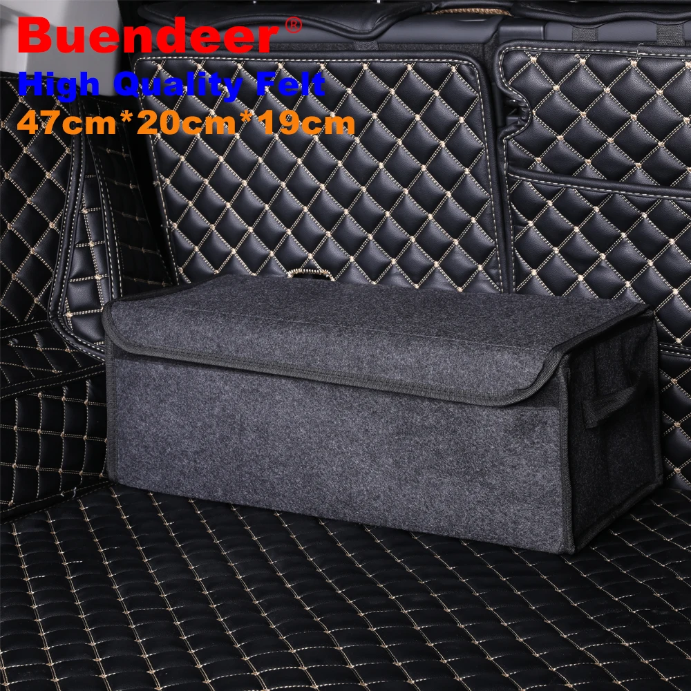 Buendeer New Gray Car Trunk Organizer Soft Felt Car Rear Trunk Stowing Tidying Bag Foldable Bag Holder Package Trunk Storage Box
Buendeer New Gray Car Trunk Organizer Soft Felt Car Rear Trunk Stowing Tidying Bag Foldable Bag Holder Package Trunk Storage Box