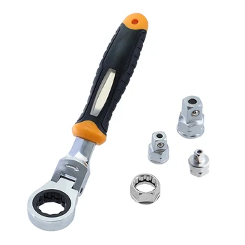 5pcs Ratchet Wrench 1/4" 3/8" 1/2" Adjustable Sleeve Adapter CR-V Wrench Spanner Auto Repair Tools Set
5pcs Ratchet Wrench 1/4" 3/8" 1/2" Adjustable Sleeve Adapter CR-V Wrench Spanner Auto Repair Tools Set
