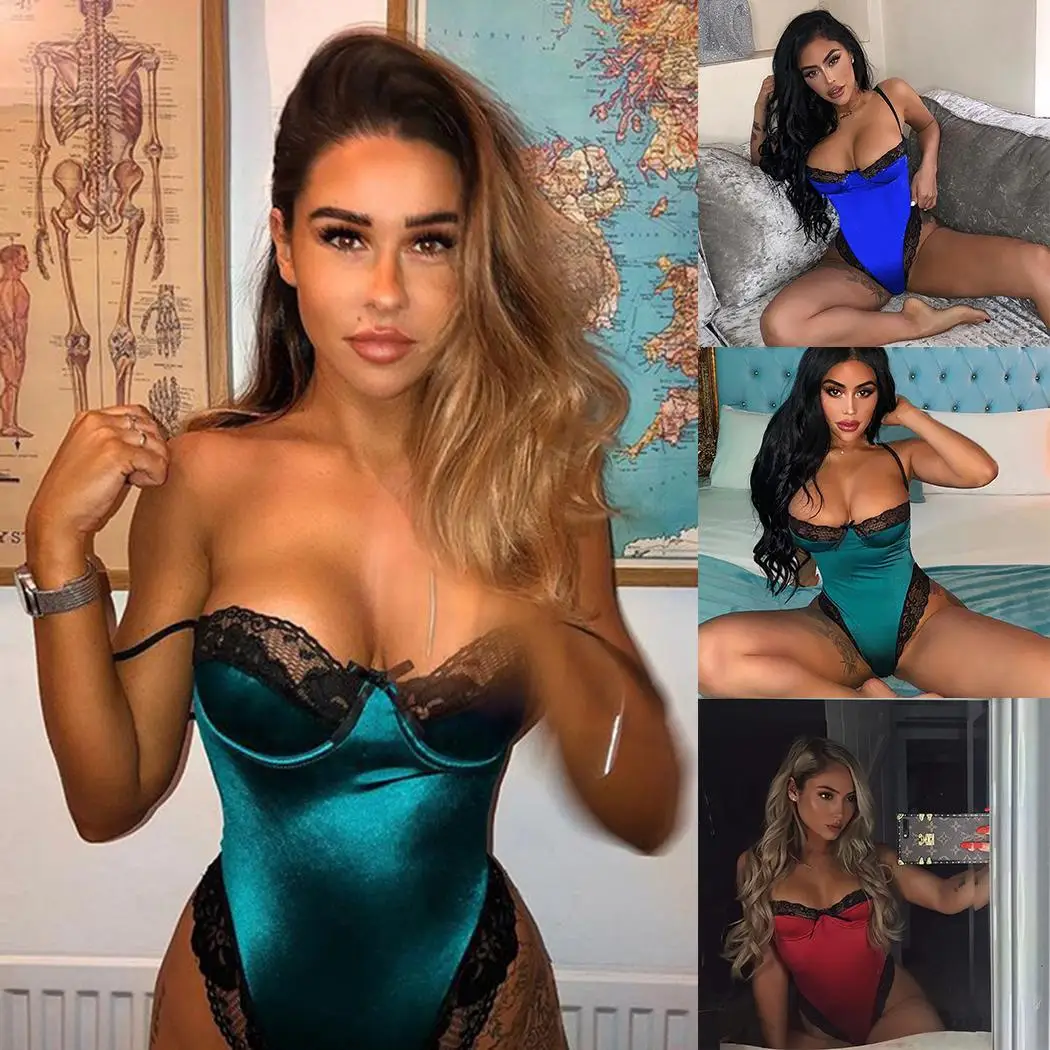 Women Sexy Spaghetti Strap Backless Sleeveless Red, Green, Black Lace Home One-piece Summer Solid Lingerie
Women Sexy Spaghetti Strap Backless Sleeveless Red, Green, Black Lace Home One-piece Summer Solid Lingerie