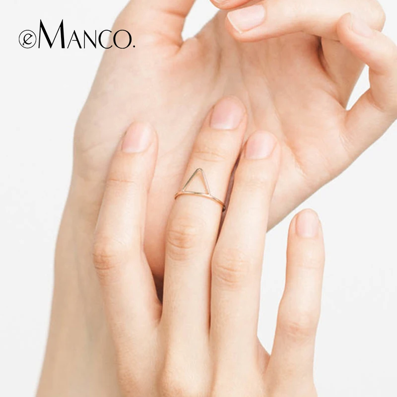 e-Manco 925 Sterling Silver Rings For Women Femme Triangle Design Simple Finger Rings Two Colors Men Silver Ring Fine Jewelry
e-Manco 925 Sterling Silver Rings For Women Femme Triangle Design Simple Finger Rings Two Colors Men Silver Ring Fine Jewelry