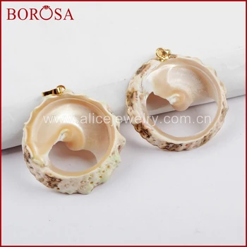 BOROSA 10PCS Gold Color Round Natural Shell Slice Pendant Beads for Necklace Making Fashion Jewelry G1610
BOROSA 10PCS Gold Color Round Natural Shell Slice Pendant Beads for Necklace Making Fashion Jewelry G1610