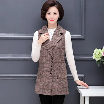 Plus Size 5XL Spring Women Blazer Casual Suit Office Plaid Blazer 5 Buttons Elegant Long Coat Jacket feminino Outwear OL Lady
Plus Size 5XL Spring Women Blazer Casual Suit Office Plaid Blazer 5 Buttons Elegant Long Coat Jacket feminino Outwear OL Lady