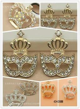 60pcs/lot 40*36mm 3 style crown Rhinestone Alloy buttons crystal for wedding/party/dress accessories/Mobile phone alloy stick
60pcs/lot 40*36mm 3 style crown Rhinestone Alloy buttons crystal for wedding/party/dress accessories/Mobile phone alloy stick