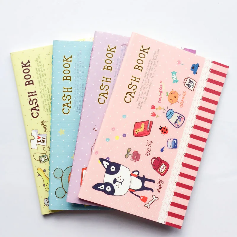 Image X34 Kawaii Cute Cartoon Cash Book Notebook Writing Paper Planner Student Rewarding School Office Supply Stationery