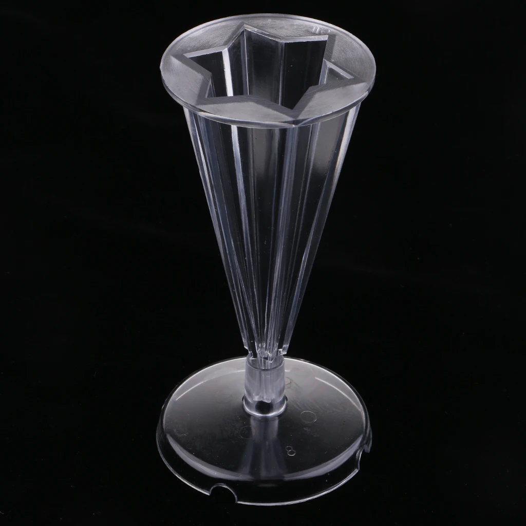 3pcs/set Plastic Cone Pentagon Hexagon Shape Candle Making Mould with Base Handcraft DIY Decorative Candle Making Mold
