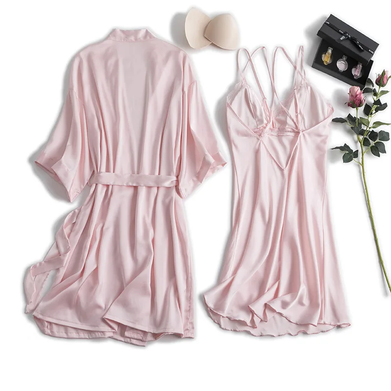 MECHCITIZ silk robe femme sexy gown set summer women bathrobe lingerie mini dress lounge set sleepwear bridesmaid wedding robes
MECHCITIZ silk robe femme sexy gown set summer women bathrobe lingerie mini dress lounge set sleepwear bridesmaid wedding robes