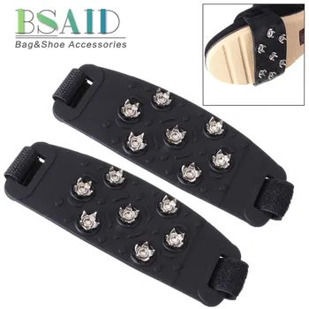 BSAID 1 Pair 7-Teeth Snow Ice Crampons Elastic Rubber Anti Slip Walking Cleat Ice Gripper Shoe Spikes Grips For Climbing Hiking
BSAID 1 Pair 7-Teeth Snow Ice Crampons Elastic Rubber Anti Slip Walking Cleat Ice Gripper Shoe Spikes Grips For Climbing Hiking