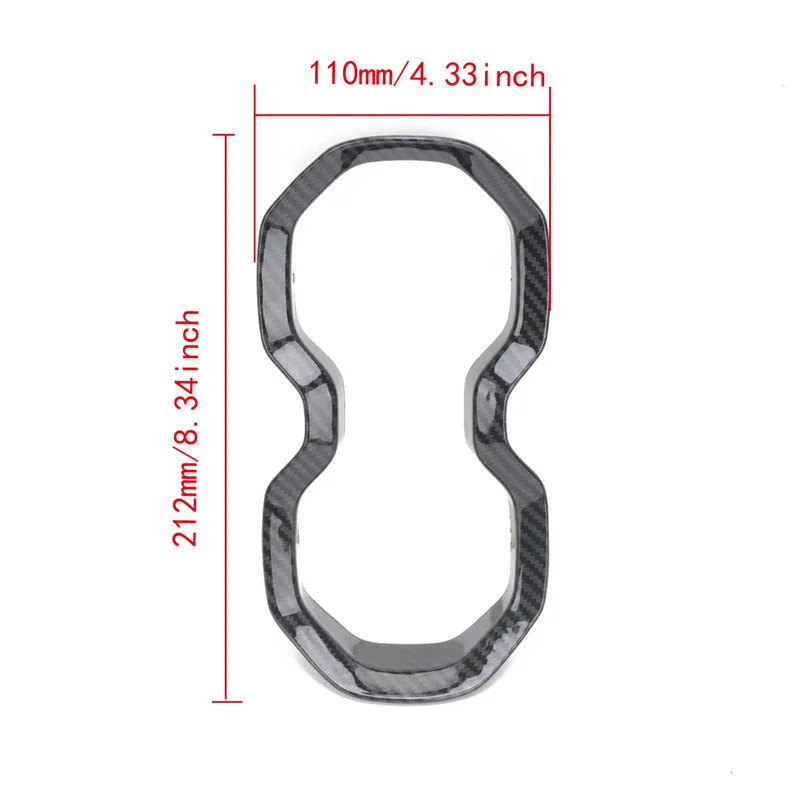 KOLEROADER Carbon Black Car Cup Drink Holder Cover Trim Water Bottle Holder Frame ABS Plastic Interior For Jeep Renegade 2015 - 2017 (5)