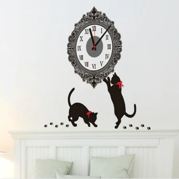 2018 Newest Playing Cats Diy Real Wall Electron Clocks Stiker Living Room Children Love Bedroom Home Decorative Wallpapers
2018 Newest Playing Cats Diy Real Wall Electron Clocks Stiker Living Room Children Love Bedroom Home Decorative Wallpapers