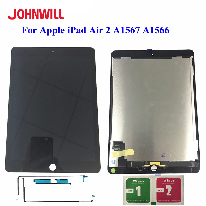 9.7 Inch LCD Display Touch Screen Digitizer Assembly Replacement for Apple IPad 6 Air 2 A1567 A1566 9.7'' 100% AAA+ Grade
9.7 Inch LCD Display Touch Screen Digitizer Assembly Replacement for Apple IPad 6 Air 2 A1567 A1566 9.7'' 100% AAA+ Grade