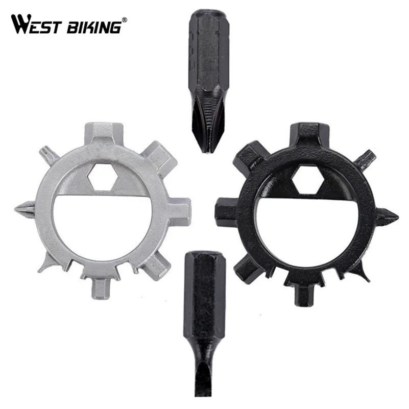 WEST BIKING 10 in 1 Multi Stainless Steel Screwdriver Key Ring Bottle Opener Bike Adjust Tools Screwdriver Bicycle Repair Tools
WEST BIKING 10 in 1 Multi Stainless Steel Screwdriver Key Ring Bottle Opener Bike Adjust Tools Screwdriver Bicycle Repair Tools