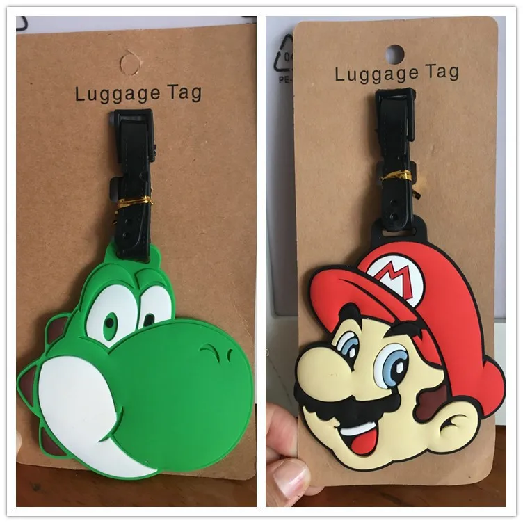 Super Mario Bros. Yoshi Luggage Tag PVC Pendants Portable Travel Label Suitcase ID Address Holder tags anime new Unisex Tags
Super Mario Bros. Yoshi Luggage Tag PVC Pendants Portable Travel Label Suitcase ID Address Holder tags anime new Unisex Tags
