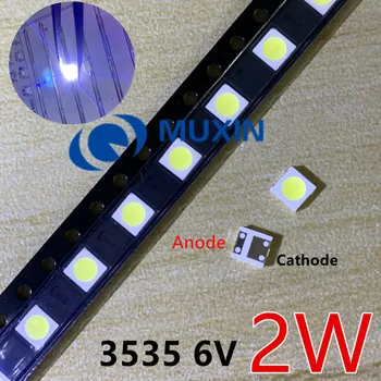 2W 6V 3535 TV Backlight LED SMD Diodes Cool White LCD TV Backlight Televisao TV Backlit Diod Lamp Repair Application 500PCS
2W 6V 3535 TV Backlight LED SMD Diodes Cool White LCD TV Backlight Televisao TV Backlit Diod Lamp Repair Application 500PCS