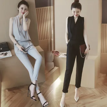 Women Summer Elegant Pant Suit Suit Shirt and Pants Two Piece Set for Work Tops and Pants Outfits OL Office Wear Smart Casual
Women Summer Elegant Pant Suit Suit Shirt and Pants Two Piece Set for Work Tops and Pants Outfits OL Office Wear Smart Casual