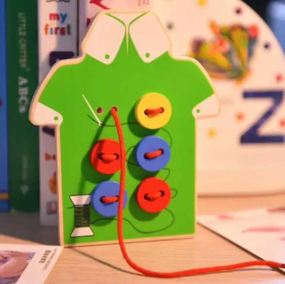 HOT New Kids Child Wooden Rope Wear Button Toy Hand Eye Coordination Fine Skills Training Educational Toy Gift
HOT New Kids Child Wooden Rope Wear Button Toy Hand Eye Coordination Fine Skills Training Educational Toy Gift