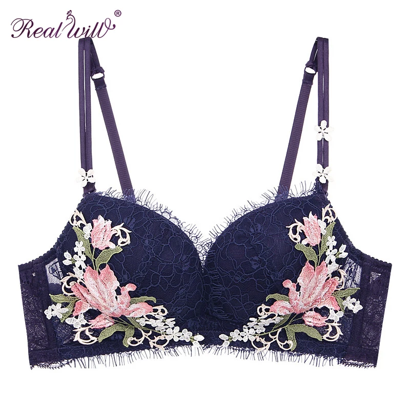 Realwill Embroidery Bra Bras for women Comfortable Wireless Breathable Lingerie Lace Push Up ABC Cup lingerie Bralette
Realwill Embroidery Bra Bras for women Comfortable Wireless Breathable Lingerie Lace Push Up ABC Cup lingerie Bralette
