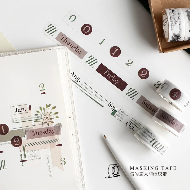 3pcs Vintage daily plan weekly plan retro number base Decoration Washi Tape DIY Planner Diary Scrapbooking Masking Tape Escolar
3pcs Vintage daily plan weekly plan retro number base Decoration Washi Tape DIY Planner Diary Scrapbooking Masking Tape Escolar