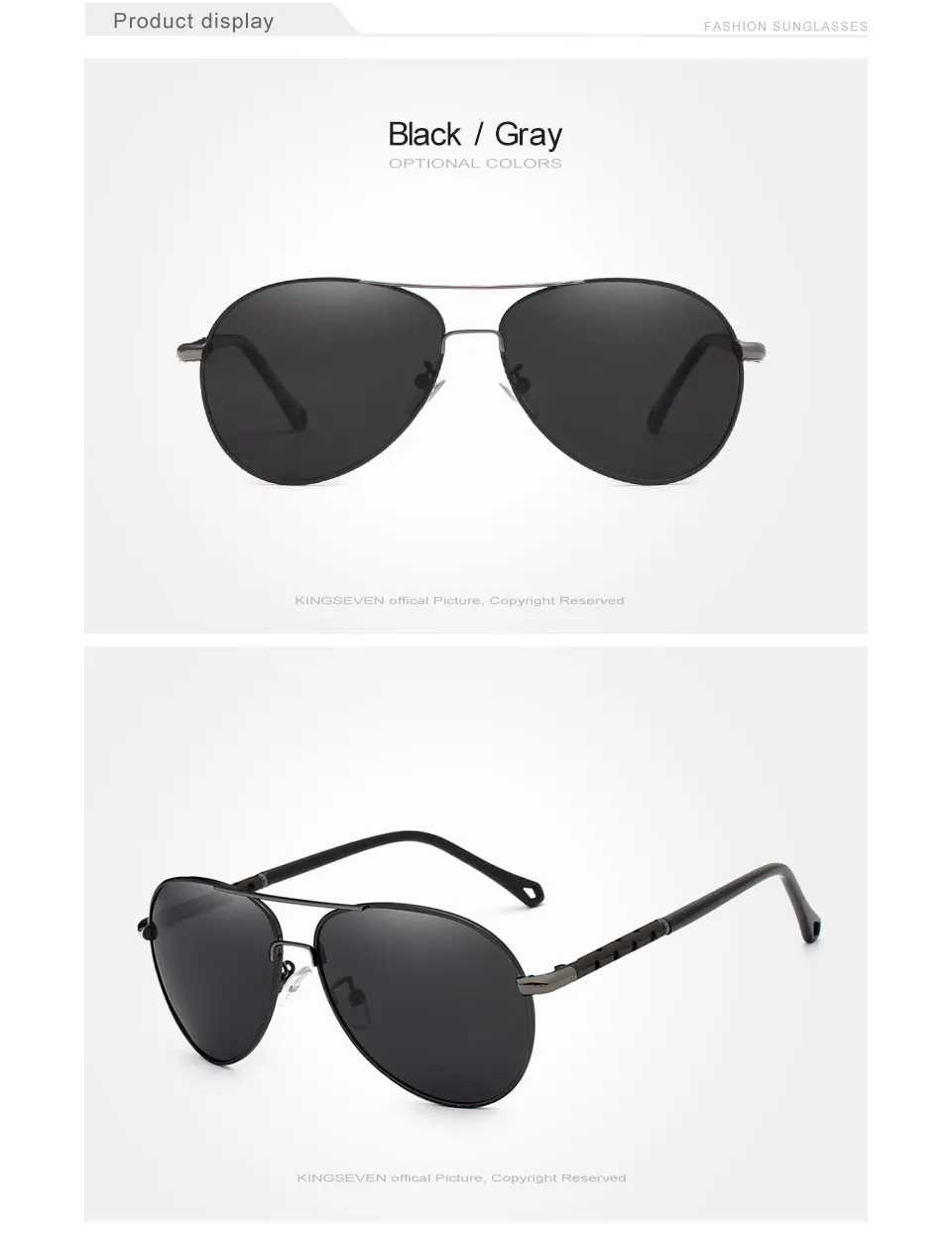 KINGSEVEN Original Pilot Sunglasses Polarized Driving Fishing KINGSEVEN Original Pilot Sunglasses Polarized Driving Fishing