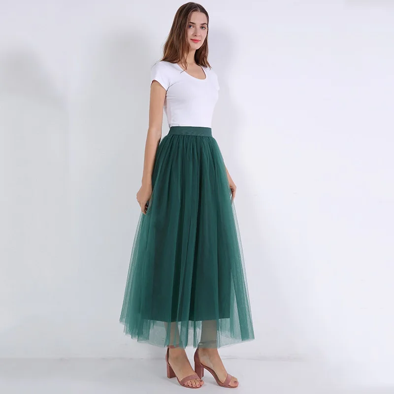 Elegant Women Long Soft Tutu Skirts Vadim Floor Length Tulle Skirt Elasic Jupe Longue Saias Wedding Party Ruffle Punk Skirt
Elegant Women Long Soft Tutu Skirts Vadim Floor Length Tulle Skirt Elasic Jupe Longue Saias Wedding Party Ruffle Punk Skirt