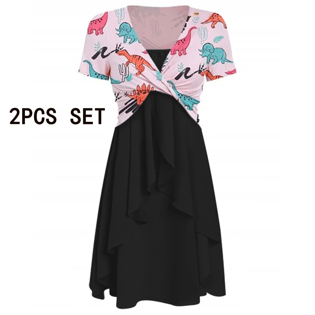 Women Dress set Ladies Party Summer Tops Casual Fashion Beach Sundress Cocktail Ruffles 2pcs Short Sleeves Swing
Women Dress set Ladies Party Summer Tops Casual Fashion Beach Sundress Cocktail Ruffles 2pcs Short Sleeves Swing